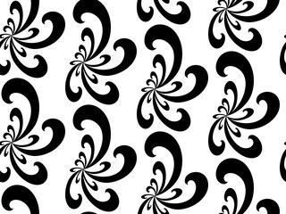 Vector Illustration. Seamless Abstract Floral Pattern. Exclusive Decoration Suitable for textile, fabric and packaging