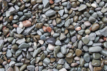 Stones pebble background. Beach rocks