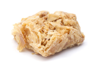 baklava pieces isolated