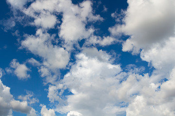 Obraz premium Blue sky with clouds background