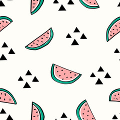 Seamless Watermelon Pattern