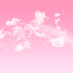 Pink sky Valentine and cloudy