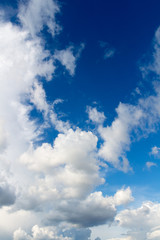 Obraz premium Blue sky with clouds background