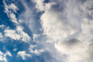 Blue sky with clouds background