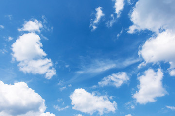 blue sky and white cloud background