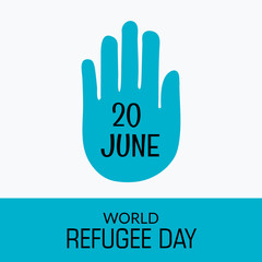 Fototapeta premium World refugee day on june 20th
