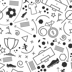 Abstract seamless soccer wallpaper pattern