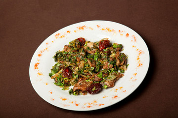 Meat with vegetables in Georgian