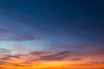 Colorful sky views.