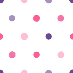 Seamless pattern with paint blobs 