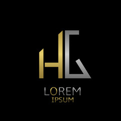 Obraz premium HG letters logo