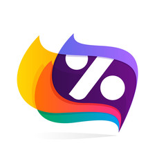Sale logo in feather or flags icon.