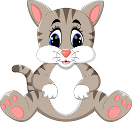 illustration of Cute cat cartoon