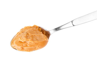 Peanut butter in spoon