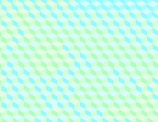 3d cubes vector background in retro colors