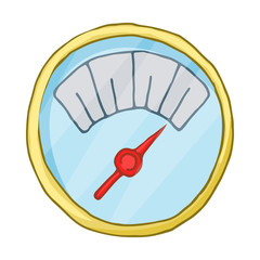Speedometr icon, cartoon style