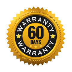Fototapeta premium 60 Days Warranty Sign. 3D rendering