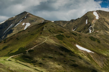 Trekking patch in Tatra mountains in Poland