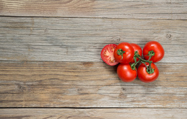 tomatoes on wood