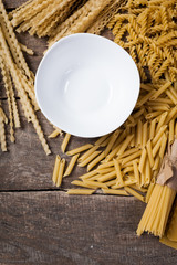 composition of raw pasta
