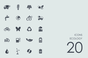 Set of ecology icons