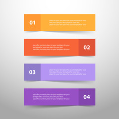 Vector lines arrows infographic.