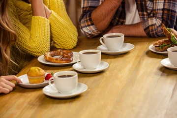 Friends sitting at a table