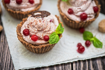 Homemade dessert from cottage cheese