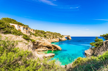 Fototapeta na wymiar Idyllic Seaside of Majorca Spain Balearic Islands