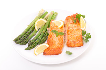 grilled salmon and asparagus