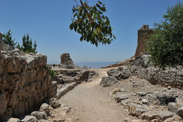 Ancient fortress Nimrod, Golan heights, Israel