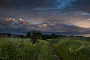 Obraz premium Dramatic sunset