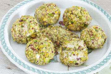 Cheese Prosciutto Pistachios Balls