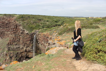 Naklejka premium Donna avventura.