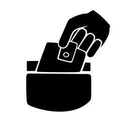This is an illustration of pickpocketing symbol