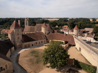 Cour intérieure du château de Blandy-les-Tours. Ile-de-France. France