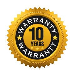 Fototapeta premium 10 Years Warranty Sign. 3D rendering