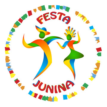 Festa Junina dancers man and woman