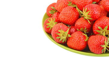 Strawberry on plate