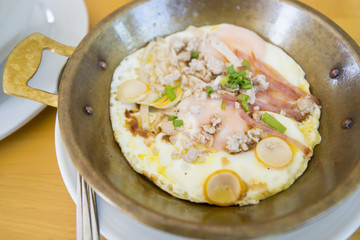 panned egg