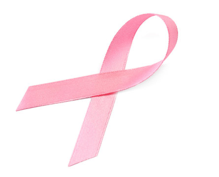 Pink ribbon. Cancer concept