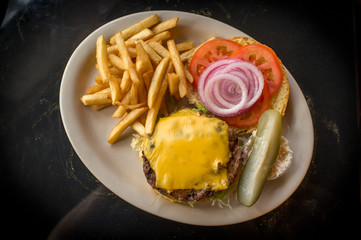 Cheeseburger Fries Pickle