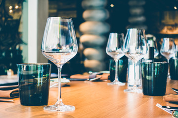 Table setting for dinner