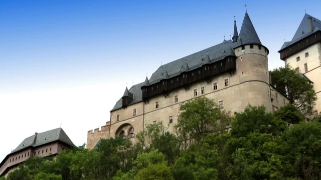 Karlstejn medieval Castle. Bohemia, Czech Republic