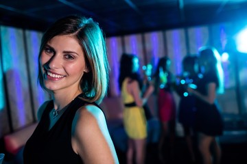 Portrait of beautiful woman smiling