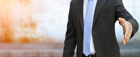 Businessman handshake