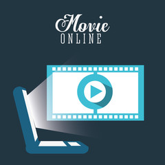 Fototapeta premium movie online design 