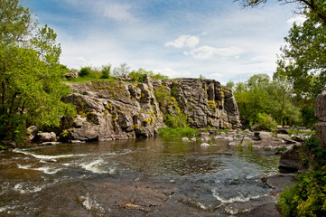 Beautiful canyon and the river