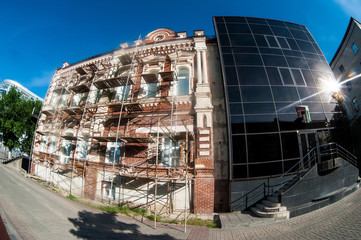 Restoration of old building.