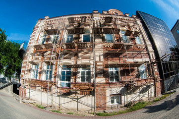 Restoration of old building.